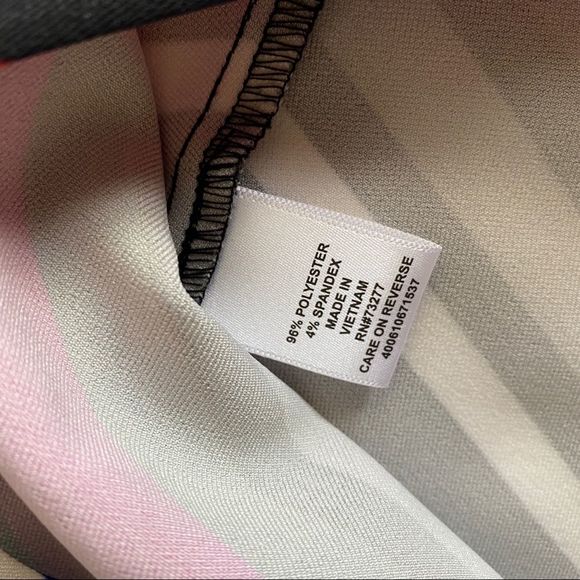 ELLE Multicolored Horizontal Striped Fit and Flare Dress Size S - Picture 9 of 12